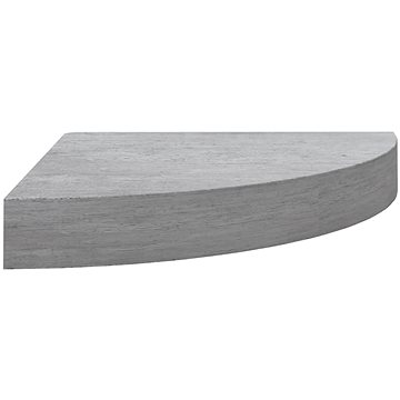 Shumee nástěnná rohová betonově šedá 35×35×3,8 cm MDF, 326642 (326642)