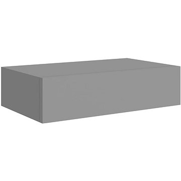 Shumee nástěnná se zásuvkou šedá 40×23,5×10 cm MDF, 330245 (330245)