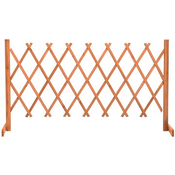 Zahradní trelážový plot oranžový 150 × 80 cm masivní jedle (314826)