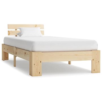 Rám postele masivní borové dřevo 90x200 cm (283160)
