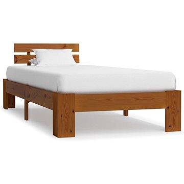 Rám postele medově hnědý masivní borovice 100x200 cm (283179)