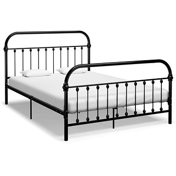 Rám postele černý kov 160x200 cm (284502)