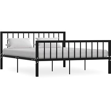 Rám postele černý kov 160x200 cm (284572)