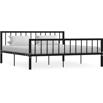 Rám postele černý kov 180x200 cm (284573)