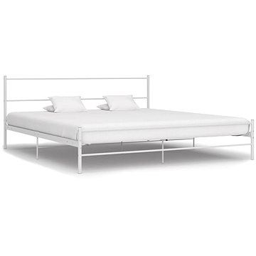 Rám postele bílý kovový 160x200 cm (284696)