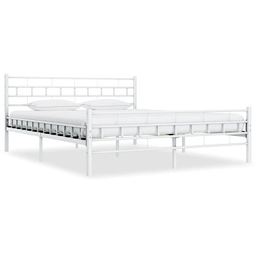 Rám postele bílý kovový 160x200 cm (285299)