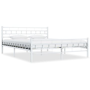 Rám postele bílý kovový 180x200 cm (285300)