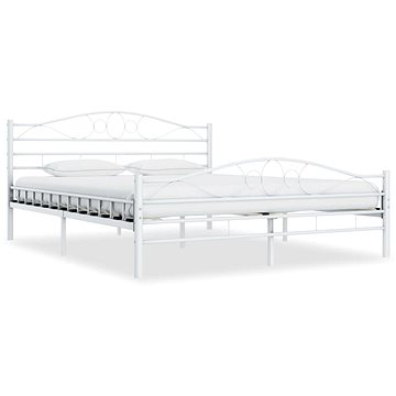 Rám postele bílý kovový 140x200 cm (285303)
