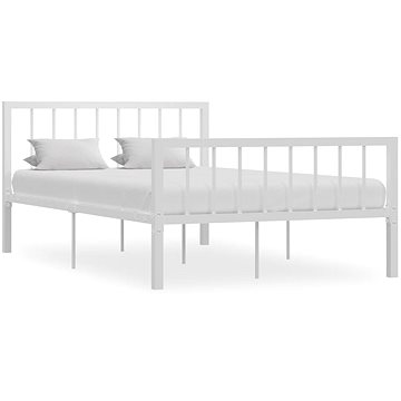 Rám postele bílý kov 120 × 200 cm, 284564 (284564)