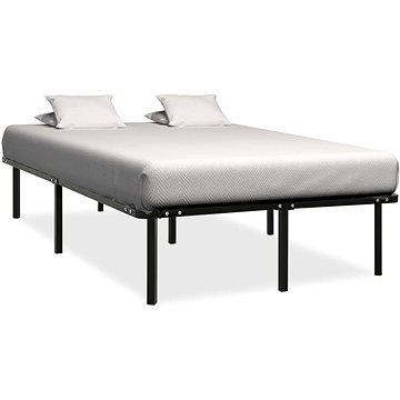 Rám postele černý kov 140 × 200 cm, 284681 (284681)