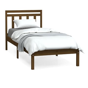Rám postele medově hnědý masivní dřevo 90 × 190 cm Single, 3100557 (3100557)