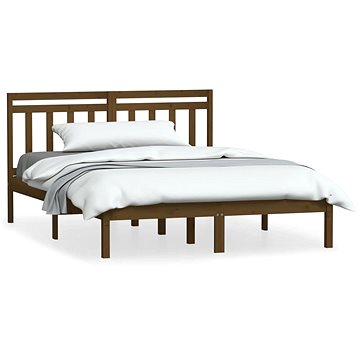 Rám postele medově hnědý masivní borovice 140 × 200 cm, 3100592 (3100592)