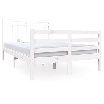 Rám postele bílý masivní dřevo 120 × 190 cm Small Double, 3100625 (3100625)