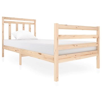 Rám postele masivní dřevo 90 × 200 cm, 3100639 (3100639)
