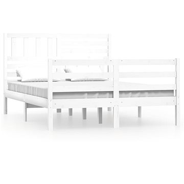 Rám postele bílý masivní dřevo 120 × 190 cm Small Double, 3101059 (3101059)