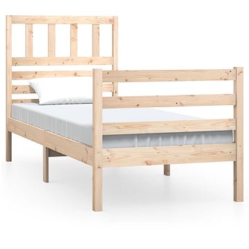 Rám postele masivní dřevo 100 × 200 cm, 3101078 (3101078)