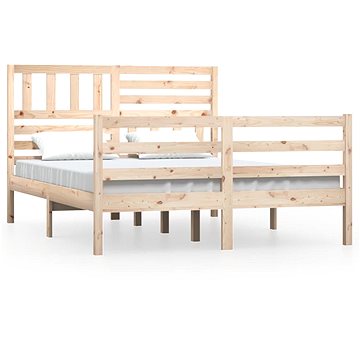 Rám postele masivní dřevo 140 × 200 cm, 3101088 (3101088)