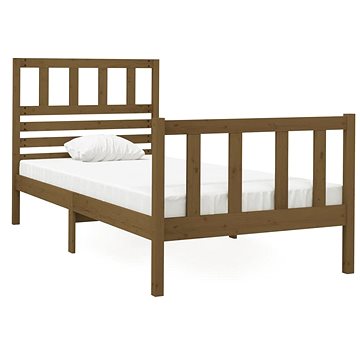 Rám postele medově hnědý masivní dřevo 75×190 cm Small Single, 3101116 (3101116)
