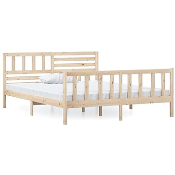 Rám postele masivní dřevo 120 × 200 cm, 3101148 (3101148)