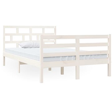 Rám postele bílý masivní dřevo 120 × 190 cm Small Double, 3101254 (3101254)