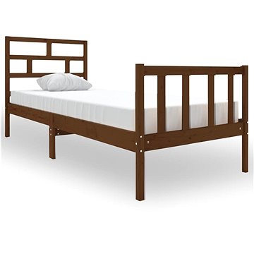 Rám postele medově hnědý masivní dřevo 75 × 190 cm Small Single, 3101311 (3101311)