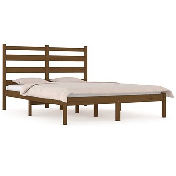 Rám postele medově hnědý masivní borovice 140 × 190 cm, 3103631 (3103631)
