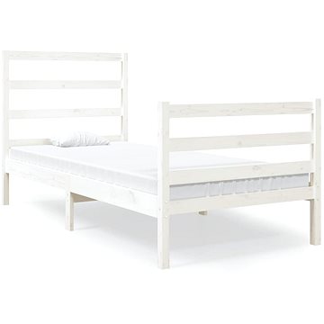 Rám postele bílý masivní borovice 90 × 190 cm Single, 3103679 (3103679)
