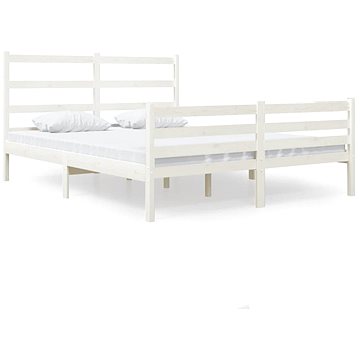 Rám postele bílý masivní borovice 120 × 190 cm Small Double, 3103684 (3103684)