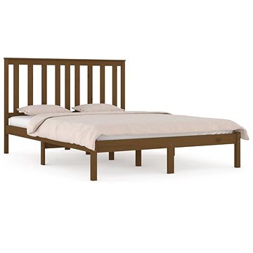 Rám postele medově hnědý masivní borovice 150×200 cm King Size, 3103851 (3103851)