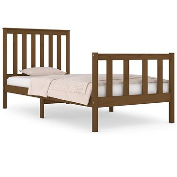 Rám postele medově hnědý masivní borovice 75×190cm Small Single, 3103871 (3103871)