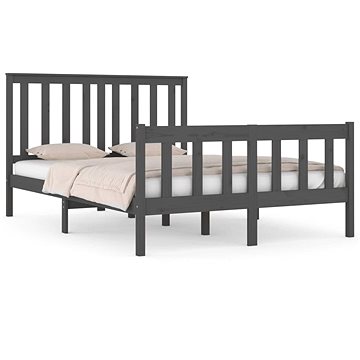 Rám postele šedý masivní borovice 120 × 190 cm Small Double, 3103880 (3103880)