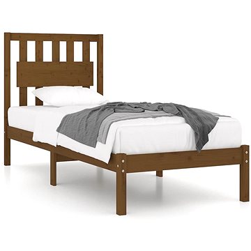Rám postele medově hnědý masivní borovice 75×190cm Small Single, 3103896 (3103896)