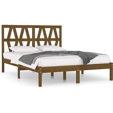 Rám postele medově hnědý masivní borovice 180×200 cm Super King, 3104016 (3104016)