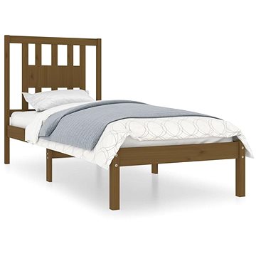 Rám postele medově hnědý masivní dřevo 90 × 190 cm Single, 3104031 (3104031)