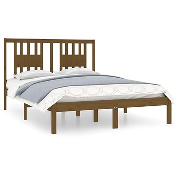 Rám postele medově hnědý masivní dřevo 120×190 cm Small Double, 3104036 (3104036)