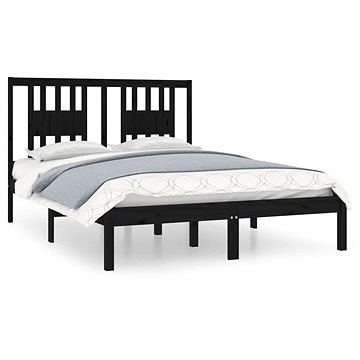 Rám postele černý masivní dřevo 120 × 190 cm Small Double, 3104037 (3104037)