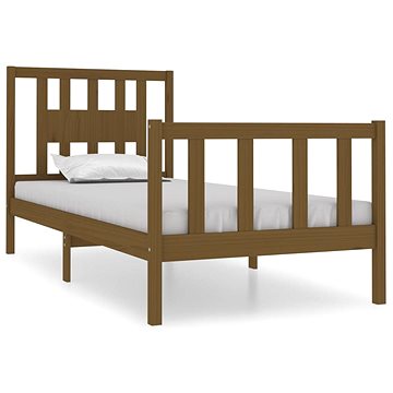 Rám postele medově hnědý masivní dřevo 75 × 190 cm Small Single, 3104091 (3104091)