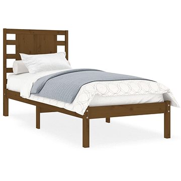Rám postele medově hnědý masivní dřevo 75 × 190 cm Small Single, 3104181 (3104181)