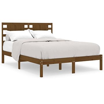 Rám postele medově hnědý masivní dřevo 135 × 190 cm Double, 3104196 (3104196)