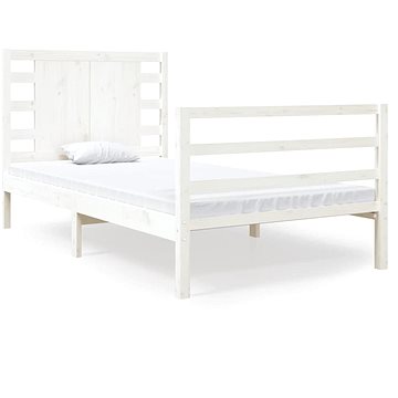 Rám postele bílý masivní borovice 90 × 190 cm Single, 3104249 (3104249)