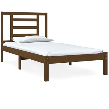 Rám postele medově hnědý masivní dřevo 75 × 190 cm Small Single, 3104311 (3104311)