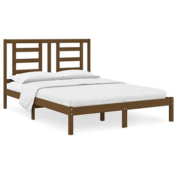 Rám postele medově hnědý masivní borovice 135 × 190 cm Double, 3104326 (3104326)
