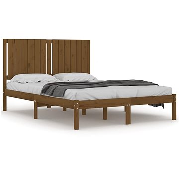 Rám postele medově hnědý masivní borovice 140 × 190 cm, 3104396 (3104396)