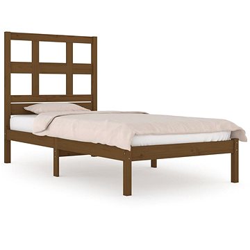 Rám postele medově hnědý masivní dřevo 75 × 190 cm Small Single, 3104441 (3104441)