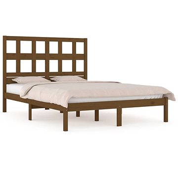Rám postele medově hnědý masivní dřevo 120×190 cm Small Double, 3104451 (3104451)
