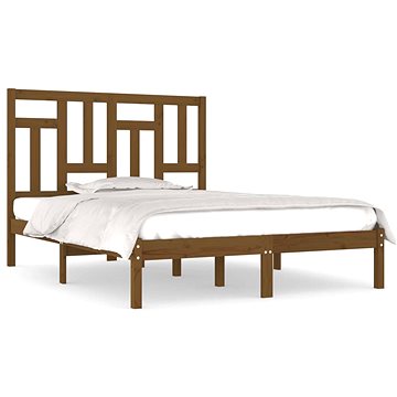 Rám postele medově hnědý masivní dřevo 120×190 cm Small Double, 3104516 (3104516)