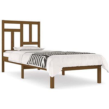 Rám postele medově hnědý masivní borovice 90 × 200 cm, 3104531 (3104531)