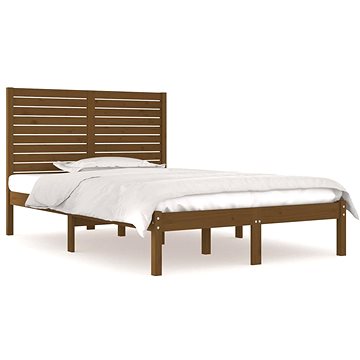 Rám postele medově hnědý masivní dřevo 140 × 190 cm, 3104591 (3104591)
