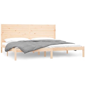Rám postele masivní dřevo 200 × 200 cm, 3104628 (3104628)