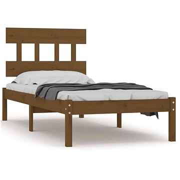 Rám postele medově hnědý masivní dřevo 75 × 190 cm Small Single, 3104701 (3104701)